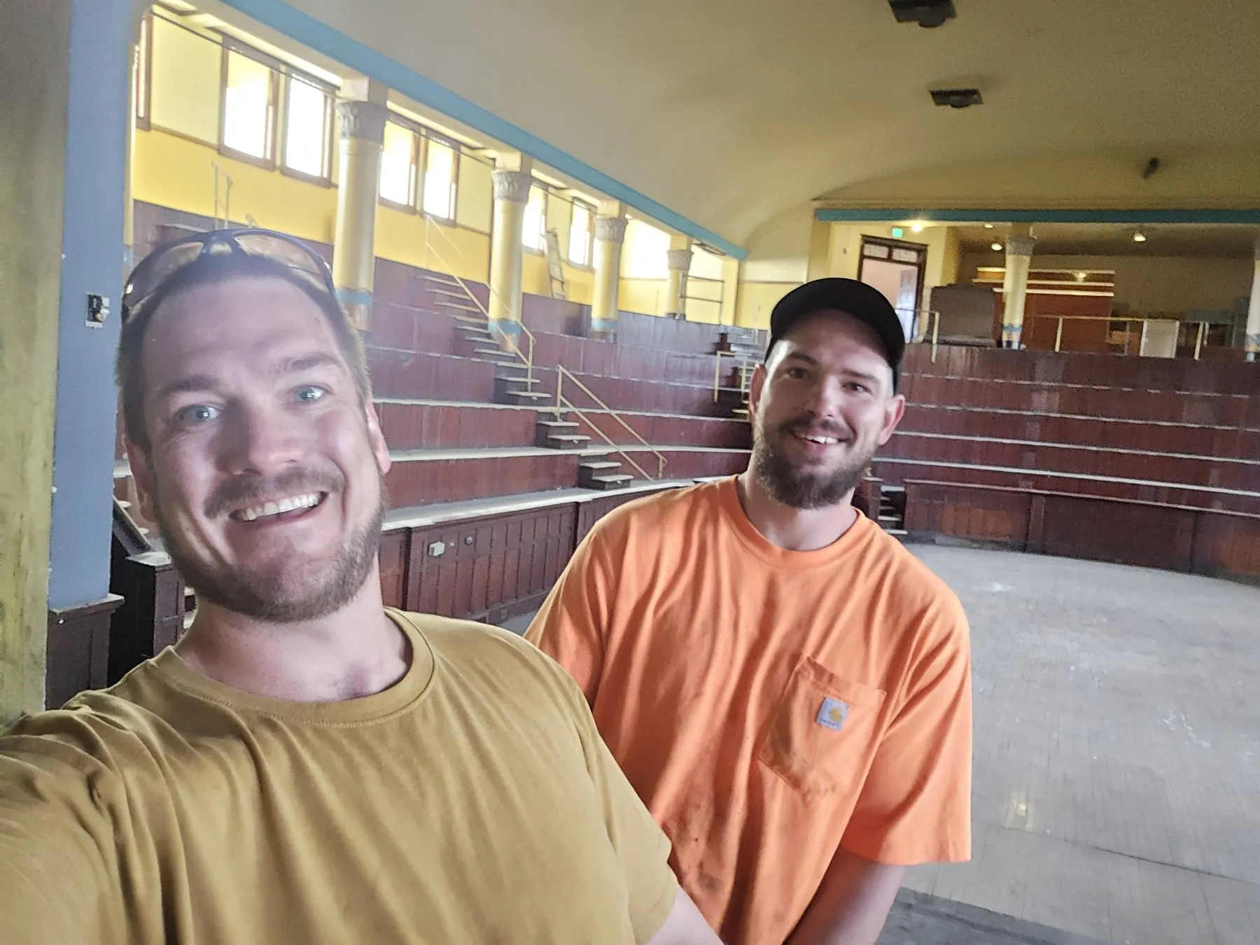 Saber and Gadge in a historic downtown building after finishing a job, the day they decided to partner
