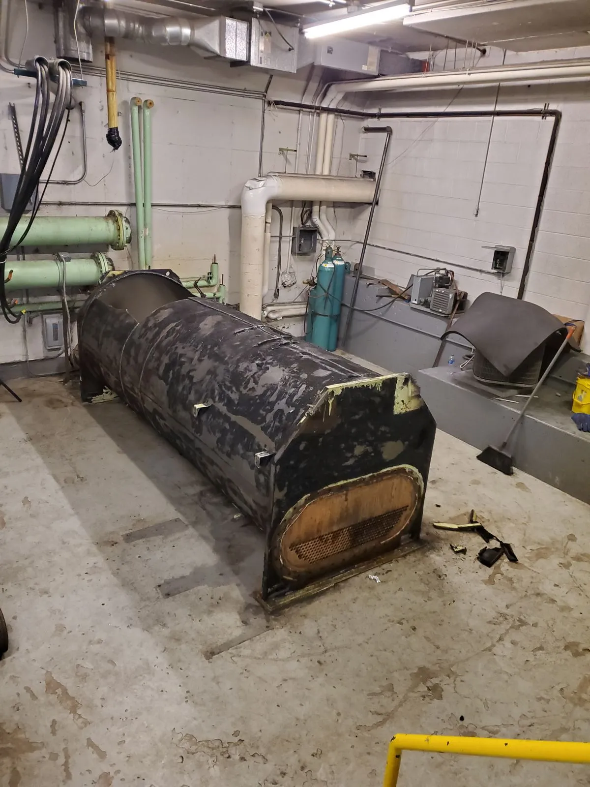 Before: Firetube boiler, commercial