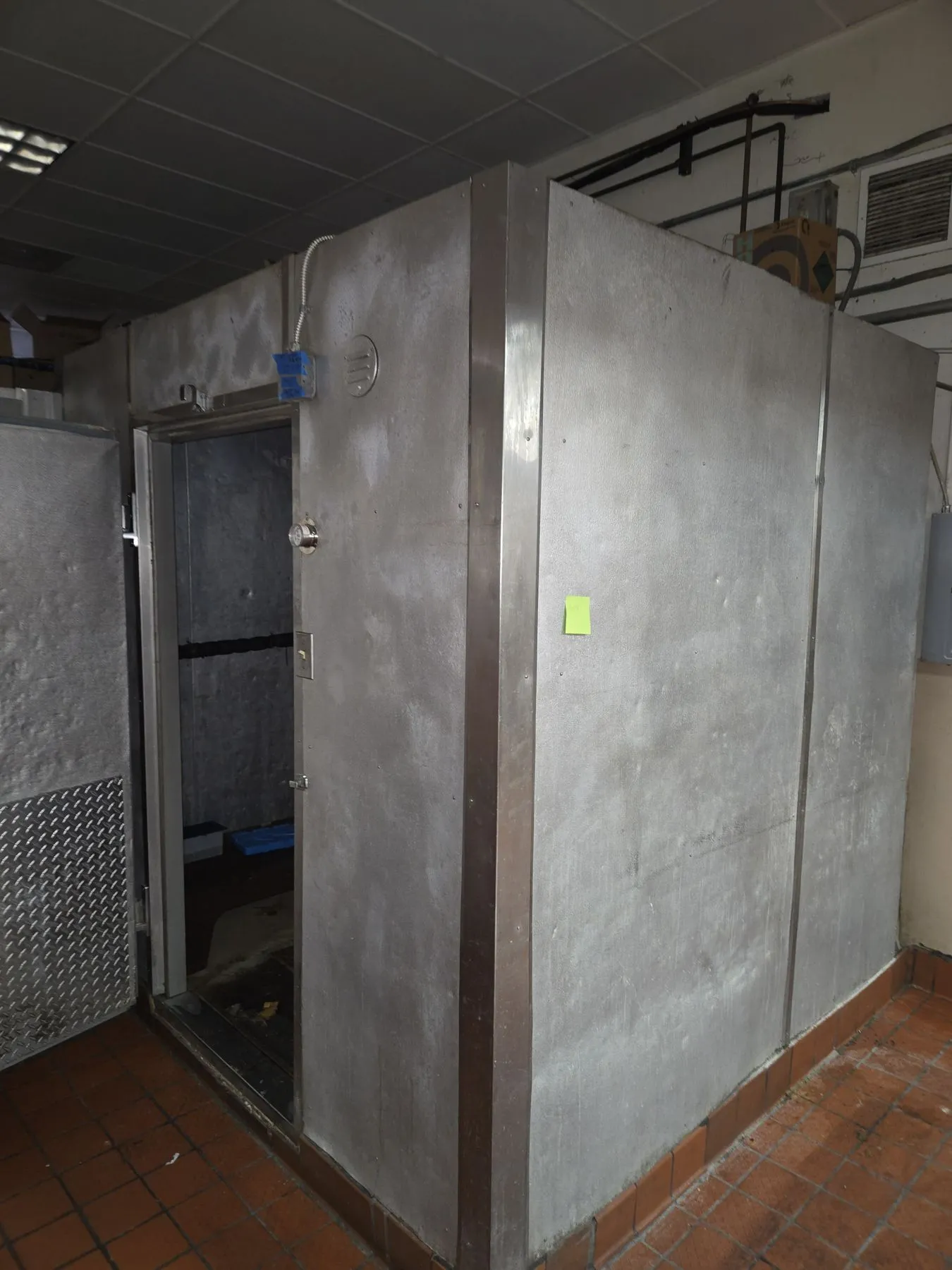 Before: Walk-in cooler and freezer boxes