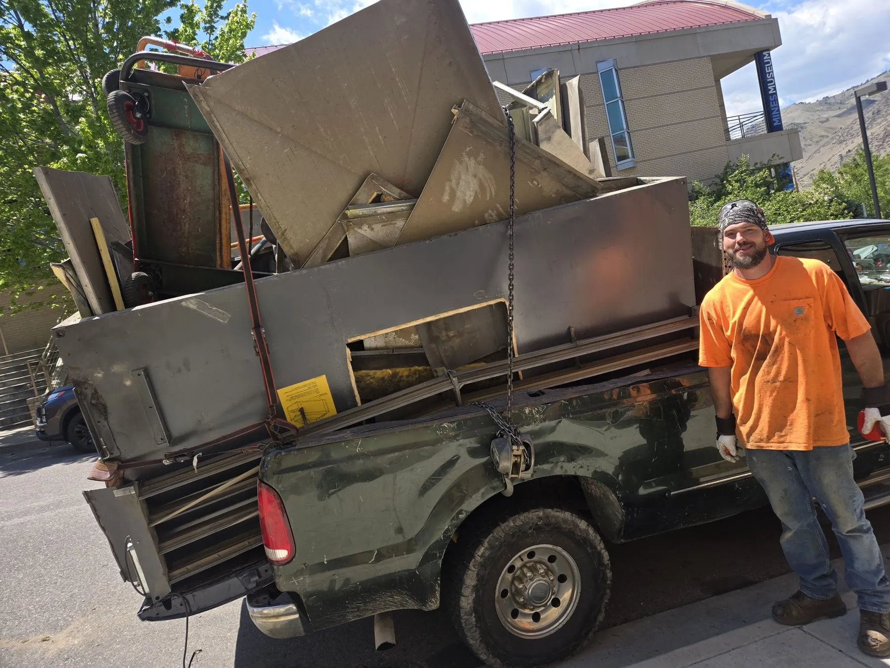 During: Loaded for the yard