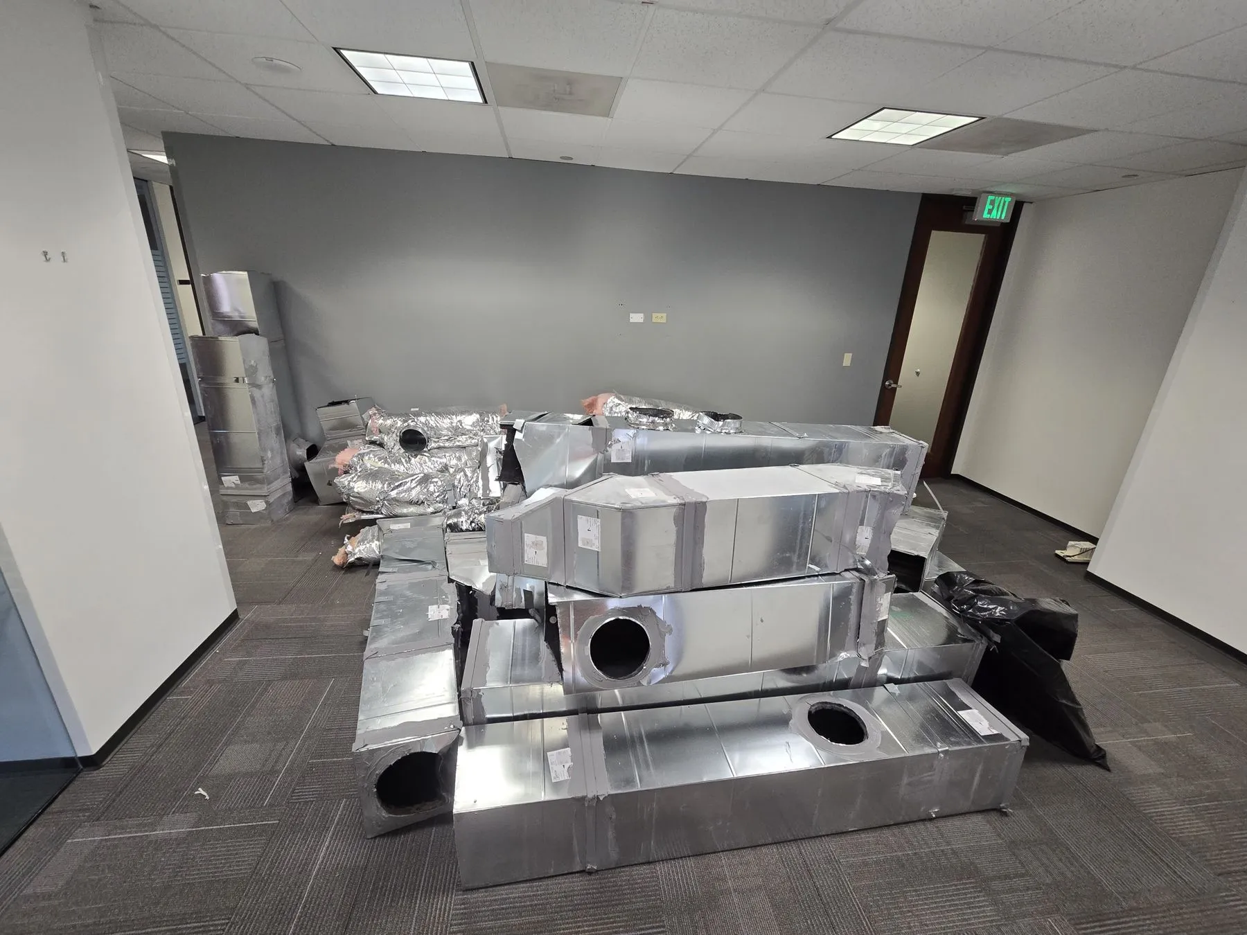 During: Floor 11, piping down