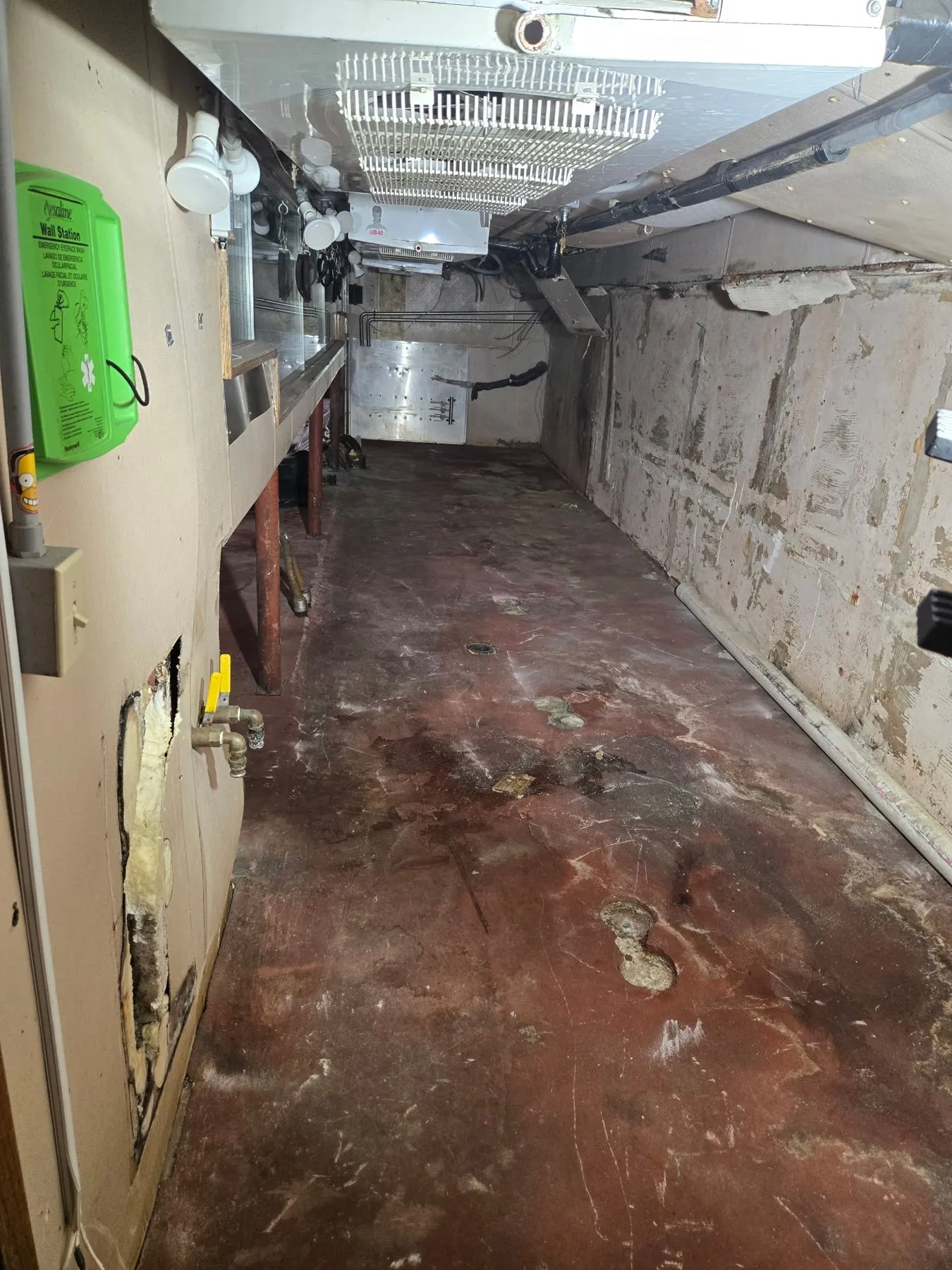 After: Lower room cleared